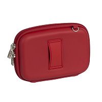 Чехол жесткого диска  2.5" RivaCase 9101 Красный, материал EVA, карман для кабеля, застежка молния, плечевой ремень.