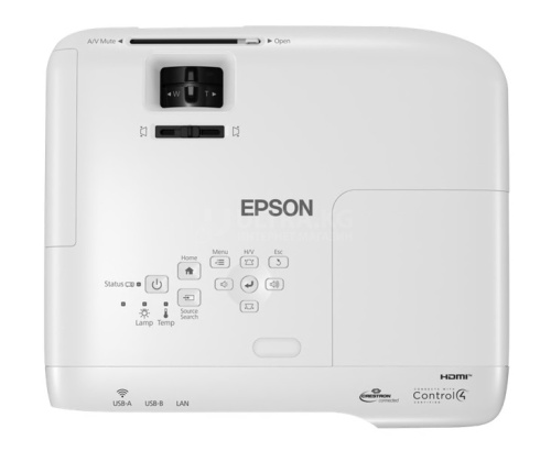Проектор Epson EB-982W 3LCD, WXGA 2, 4200Lm, 16000:1,USB 2.0-A, USB 2.0, RS-232C, Ethernet interface (100 Base-TX / 10 Base-T), VGA in (2x), VGA out, HDMI in (2x), Composite in, Jack plug out, Jack plug in (2x), Cinch audio out, Wireless LAN IEEE 802.11a/ фото 2 Проектор Epson EB-982W 3LCD, WXGA 2, 4200Lm, 16000:1,USB 2.0-A, USB 2.0, RS-232C, Ethernet interface (100 Base-TX / 10 Base-T), VGA in (2x), VGA out, HDMI in (2x), Composite in, Jack plug out, Jack plug in (2x), Cinch audio out, Wireless LAN IEEE 802.11a/ фото 2