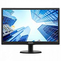 PHILIPS 18,5" 193V5LSB2,LED,BLACK 1366 x 768 16:9 HD; 10000000:1 ;  200cd/m2; 5ms,VGA
