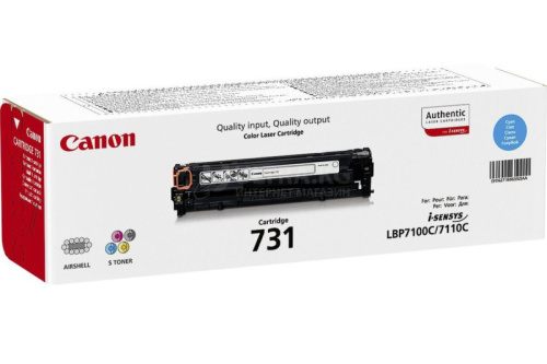 Картридж CANON (731) Cyan Cartridge for laser printer Canon i-SENSYS LBP7110Cw без упаковки Картридж CANON (731) Cyan Cartridge for laser printer Canon i-SENSYS LBP7110Cw без упаковки
