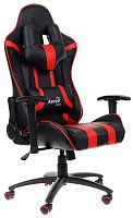 Gaming Chair AEROCOOL AC120 AIR BLACK&RED 2D Armrest 65mm wheels PVC Leather