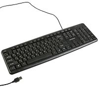 Клавиатура Гарнизон GK-100, мембранная, 104btns, USB, Анг/Рус, 1.5m, Черная