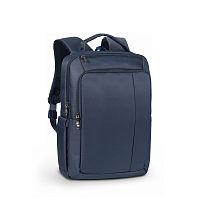 Рюкзак для ноутбука RivaCase 8262 Синий 15.6" Утолщенные стенки. Смягчающие наплечные ремни с регулеровкой. Две секции, передний карман-органайзер на молнии, застежка молния.