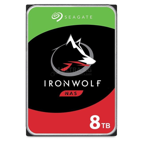 Жесткий диск HDD 8TB Seagate Ironwolf, SATA 6Gb/s, 7200rpm, 256MB [ST8000VN004]