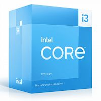 Процессор Intel Core i3-13100F, LGA1700, 3.4-4.5GHz, 12MB Cache L3, no VGA, EMT64,4 Cores + 8 Threads, Tray, Raptor Lake