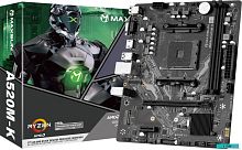 Материнская плата AM4 MAXSUN MS-Challenger A520M-K, AMD AM4, AMD A520, 2xDDR4 PC25600, 1xPCI 3.0x16, 1xPCI 3.0x4, 3SATA+M2.2 Slot, Sound7Ch, GLAN, mATX, 4xUSB3.2+6USB2.0, VGA, HDMI