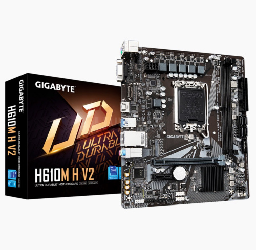 MB LGA1700 GIGABYTE H610M H,2xDDR5,12xUSB,4xSATAIII,mATX,M.2,PCIe16x, PCIe1x, HDMI,VGA