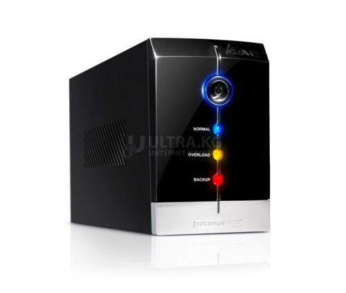 ИБП UPS SVC V-1500-L-LCD, Мощность: 1500ВА/900Вт, Диапазон работы AVR: 165-275В, Бат.: 12В/9 Ач*2шт., 3 вых.: Shuko CEE7, Чёрный