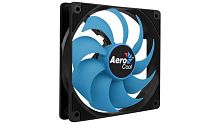 Вентилятор AeroCool, Motion 12 Molex+3P, 120мм, 1200±10%об.мин, 29.8CFM, 22.1dBA, 120х120х25мм, гидравлический подшипник, 40000 часов время службы, Чёрный+Синий