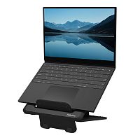 Подставка для ноутбука, Fellowes, Breyta 14"-15.6", 12 уровней регулировки, Нагрузка до 4кг, Пассивное охлаждение (вентиляционные отверстия), Габариты 268х235х14мм, Чёрный [100016558]