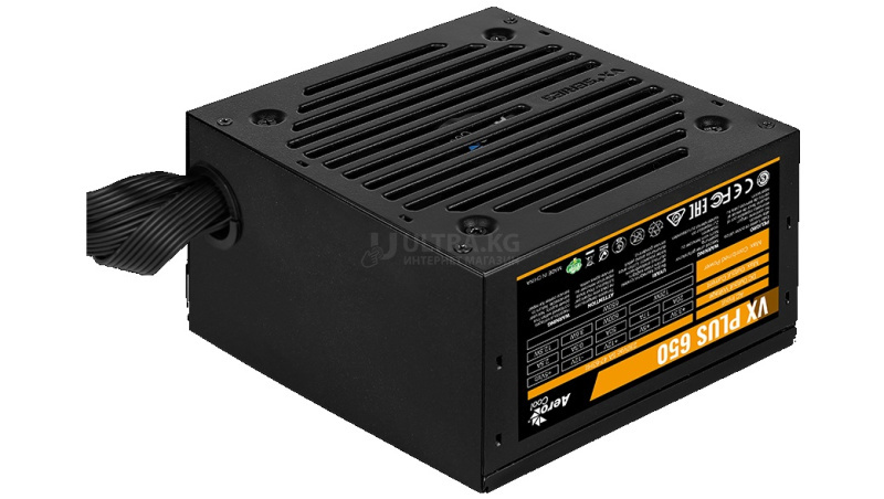 Блок питания 650W Aerocool VX PLUS Stealth 650, 650W, ATX, passive-PFC, 20+4 pin, 3*Sata, 3*Molex, 1*PCI-E 6 pin, поддержка Haswell, вентилятор 12 см, кабель питания, чёрный Блок питания 650W Aerocool VX PLUS Stealth 650, 650W, ATX, passive-PFC, 20+4 pin, 3*Sata, 3*Molex, 1*PCI-E 6 pin, поддержка Haswell, вентилятор 12 см, кабель питания, чёрный