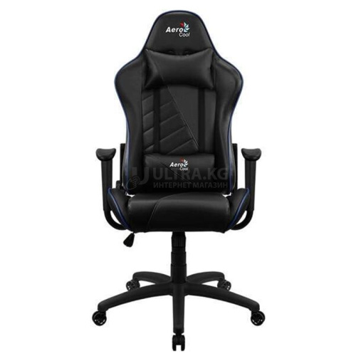 Gaming Chair AEROCOOL AC110 AIR BLACK 2D Armrest 65mm wheels PVC Leather