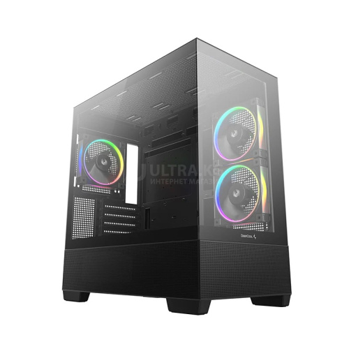 DEEPCOOL MATX CG380U 3F w/o PSU USB3.0×2 Front , Type-C + 120mm*3 ARGB fans