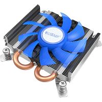Кулер для процессора PCCooler S85, система охлаждения, blue Cooler for S1700/1200/115x/775, 1000-2700 rpm, 90W, 35CFM, 2 тепловые трубки, 1U for HTPC
