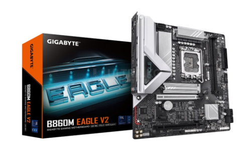MB LGA1851 GIGABYTE B860M EAGLE V2,2xDDR5,9xUSB,mATX,2xM.2, 4xSATA, 1PCIe16x, 1PCIe1x, HDMI,DP MB LGA1851 GIGABYTE B860M EAGLE V2,2xDDR5,9xUSB,mATX,2xM.2, 4xSATA, 1PCIe16x, 1PCIe1x, HDMI,DP