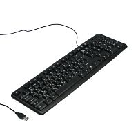 Клавиатура Defender HB-420 RU/ENG, 107 клавиш, с цифровым блоком, USB (1.5 м), черная