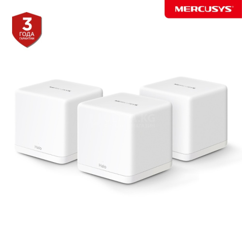 Mesh-система Wi-Fi 6 MERCUSYS Halo H60X (3-pack) (AX1500/ 2,4ГГц до 300 Мбит/с/ 5 ГГц до 1,2 Гбит/с/ MU-MIMO/ до 550 м²/ 3×WAN/LAN 1 Гбит/с) фото 2 Mesh-система Wi-Fi 6 MERCUSYS Halo H60X (3-pack) (AX1500/ 2,4ГГц до 300 Мбит/с/ 5 ГГц до 1,2 Гбит/с/ MU-MIMO/ до 550 м²/ 3×WAN/LAN 1 Гбит/с) фото 2
