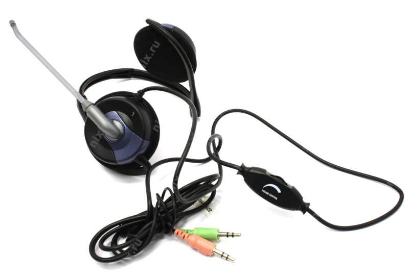 Наушники с микрофоном Genius HS-300N, Дуговые, 2 x mini jack 3.5 mm, 20Hz-20kHz, 118dB/-56dB, длина кабеля 1.8 м, Чёрный Наушники с микрофоном Genius HS-300N, Дуговые, 2 x mini jack 3.5 mm, 20Hz-20kHz, 118dB/-56dB, длина кабеля 1.8 м, Чёрный