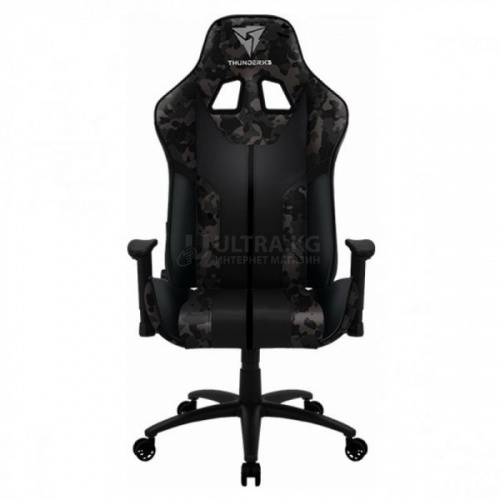 Игровое кресло Gaming Chair ThunderX3 BC3 BLACK HAWK CAMO GRAY 65mm wheels PVC Leather