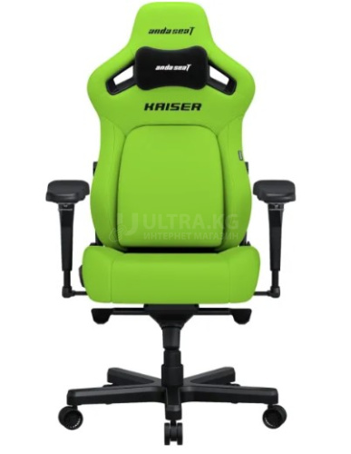 Gaming Chair AD12YDDC-XLL-20-C-PV/C AndaSeat Kaiser 4 XL GREEN 5D Armrest 65mm wheels PVC Leather