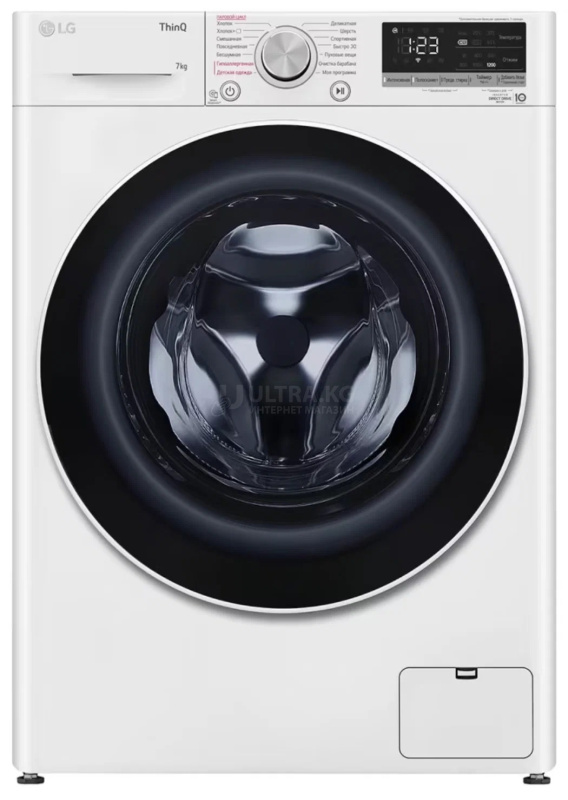 Стиральная машина LG F2V5PS0W 8кг, с паром, белая Стиральная машина LG F2V5PS0W 8кг, с паром, белая