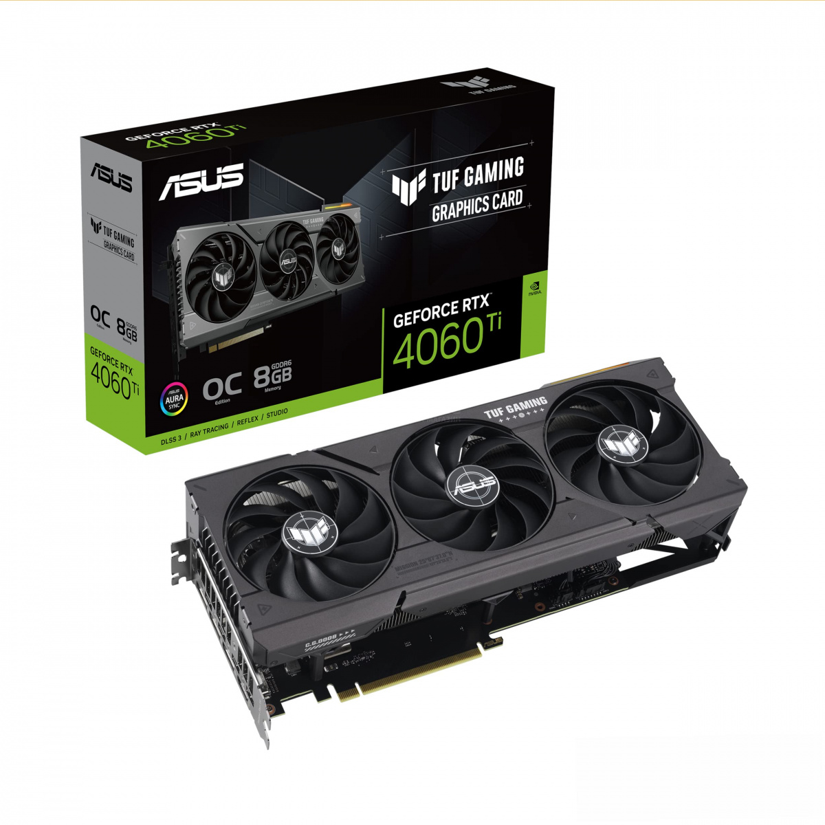 Купить Видеокарта RTX 4060Ti ASUS TUF-RTX4060TI-O8G-GAMING GeForce RTX ...