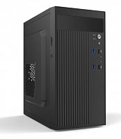 Корпус Aeromax KJ603 Black Micro ATX/Mini ITX, 0.4mm, USBx2.0 , HD-Audio, 1x5.25"/2x3.5"/3x2.5",VGA 265mm, CPU высота 155mm,275x170x355mm,Без Б/П