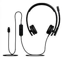 Наушники с микрофоном Logitech H570e, Gaming Headset, USB-C, 20-20000Гц, 100Hz-8KHZ (mic), 36Ом, 87.5дБ, 1.9 м, чёрные [981-001431]