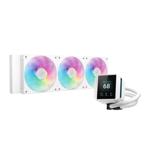 DEEPCOOL MYSTIQUE 360 WH WHITE 120*3 PWM FAN 2.8” 640x480 TFT LCD ARGB PUMP LGA20xx/1700/1200/115*