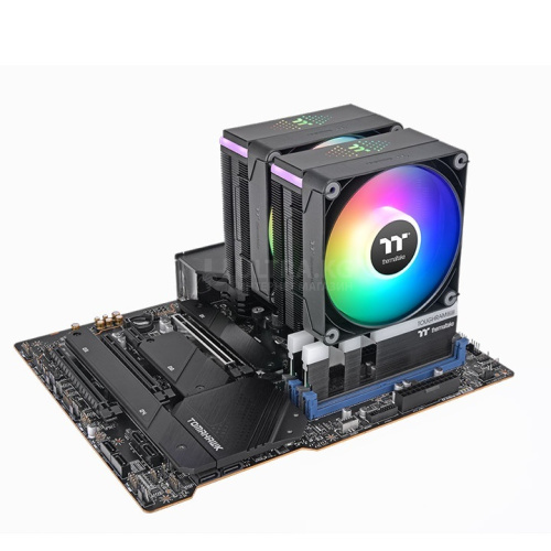 Кулер для процессора Thermaltake ASTRIA 600 ARGB CPU Intel LGA 2066, 201, 1851, 1700,1200,1156,115x и AMD AM5, AM5,TDP 265W,120мм вентилятор,500-1800 об.мин, 4pin,65 CFM,26.8 dB(A),124x137x160мм, 6 теплотрубок, Серебристый [CL-P121-CA12SW-A]