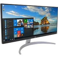 Монитор LCD 29" LG 29WQ600-W IPS, 2560x1080, 100Hz, 1000:1 (Mega), 250cd/m2, 178/178, 5ms, FreeSync, HDMI, DP, USB-C, выход на наушники, Speakers 2x7W