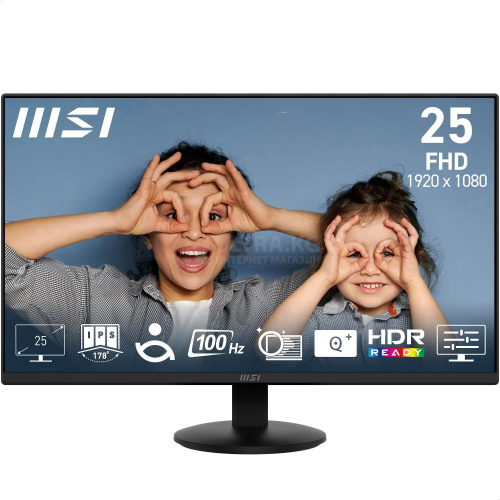 Монитор LCD 24,5" MSI PRO MP252L, IPS, 1920 x 1080, 1ms, 100Hz, 250cd/m2, HDMI, DP, VESA