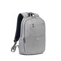 Рюкзак для ноутбука RivaCase 7760 Серый 15.6" Водоотталкивающая ткань. Утолщенные стенки. Смягчающие наплечные ремни с регулеровкой. Две секции, скрытый карман, застежка молния.