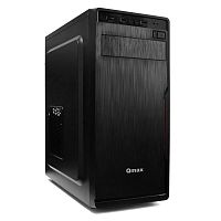 CASE Qmax H207B ATX MidiTower, 2,5" x 2, 3,5"x 4,  5,25" x 1 , Expansion Slots x 7, USB 2.0 x 2,  40,5 х 17,5 х 41 см, Steel 0,4mm, ATX/Micro-ATX/Mini-ITX, black