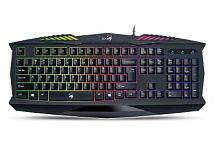 Клавиатура Genius Scorpion K220, подсветка (7 цветов), USB, 1.5m, Рус/Англ, Чёрный