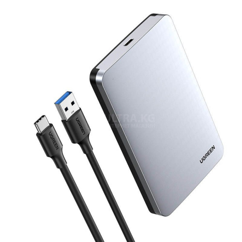 Корпус жесткого диска Ugreen CM300 2.5'' SATA External Hard Drive Enclosure with C To C cable, SSD/HDD 70499