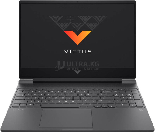 Ноутбук HP VICTUS 15-FA2082 i5-13420H (up to 4.60GHz) 16GB DDR4, 512GB SSD NVMe, RTX 4050 6GB, 15.6" FHD IPS 144Hz, Type-C, HDMI, LAN, WF, BT, WIN11H, клав с подсв, ENG-RUS, графит, US plug [B5EQ3UA#ABA]
