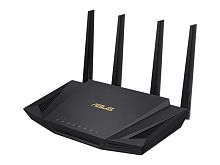 Роутер Wi-Fi ASUS RT-AX58U AX3000 Dual-Band Wi-Fi 6, 2402Mb/s 5GHz+574Mb/s 2.4GHz, 4xLAN 1Gb/s, 4 антенны, USB 3.1, AiMesh, ASUS Router APP