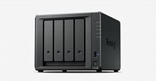 Сетевой накопитель Synology DiskStation DS423+, Intel Celeron J4125 (2-2.7GHz), 2GB DDR4 non-ECC, 4x2.5" 3.5" SATA3, 2xM.2 PCI-E, 2x1 Гбит с, 3.2x2USB