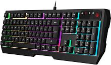 Клавиатура игровая A4tech Bloody B135N с подсветкой неон, проводная, мембранная, 1мс, 1000 Гц, двойная влагозащита, 1,8м, Black USB 2.0