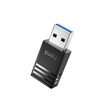 Беспроводной сетевой адаптер Wi-Fi CUDY WU900 AX900 600Mbps Wi-Fi USB Adapter, Mini Size, 600Mbps at 5GHz + 286Mbps at 2.4GHz, Nano Size, USB 2.0