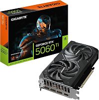 Видеокарта RTX 5060Ti Gigabyte GeForce RTX™ 5060 Ti WINDFORCE MAX OC 16GB GDDR7, Engine clock 2587MHz, Memory clock 28000MHz, 128Bit, 3xDP, HDMI [GV-N506TWF2MAX OC-16GD]
