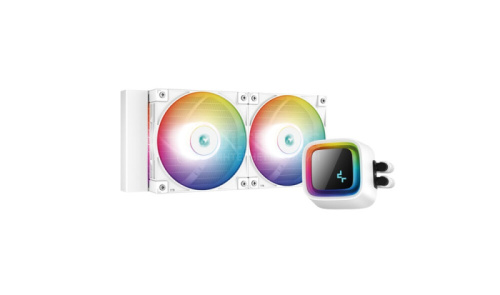 DEEPCOOL LS520 WH WHITE RGB120*2 FAN LGA20xx/1700/1200/115*/AMD DEEPCOOL LS520 WH WHITE RGB120*2 FAN LGA20xx/1700/1200/115*/AMD