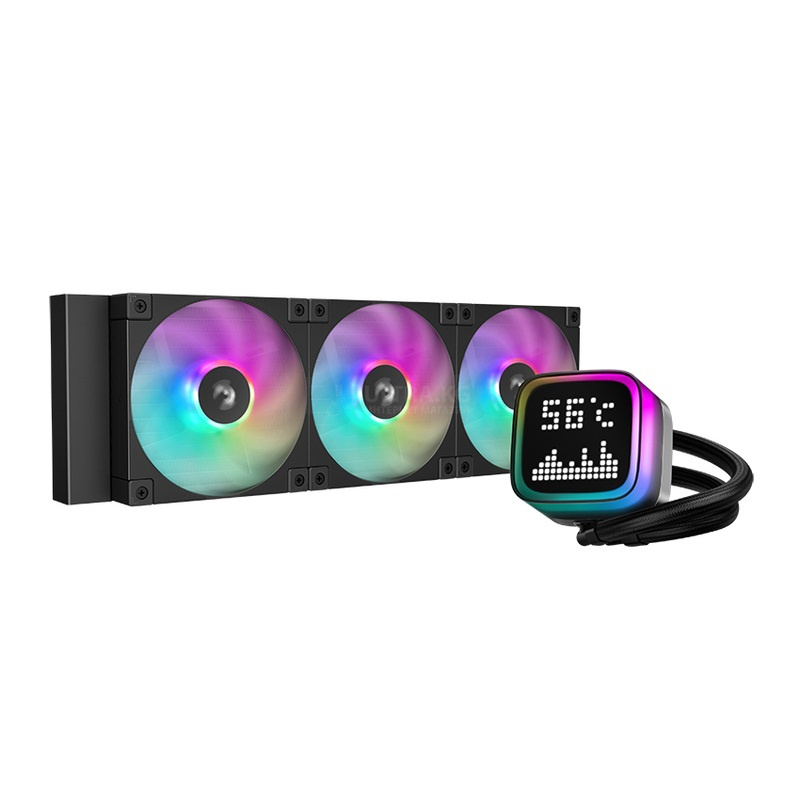 DEEPCOOL LP360 ARGB 120*3 FAN, 14x14 MATRIX LED DISPLAY, LGA20xx/1700/1200/115*/AMD DEEPCOOL LP360 ARGB 120*3 FAN, 14x14 MATRIX LED DISPLAY, LGA20xx/1700/1200/115*/AMD