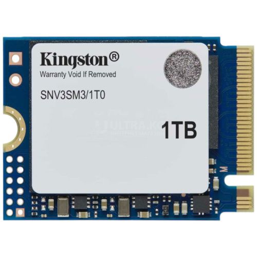 Твердотельный накопитель SSD 1000GB Kingston Digital Ships NV3 PCIe 4.0 x4 NVMe M.2 2230 NVMe Read/Write up 6000/4000MB/s [SNV3SM3/1T0]