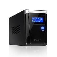 UPS SVC V-1500-F-LCD, 900W, 12V/9Ah, AVR стабилизатор: 165-275ВА,3 вых: 2 системных+1 для принтера