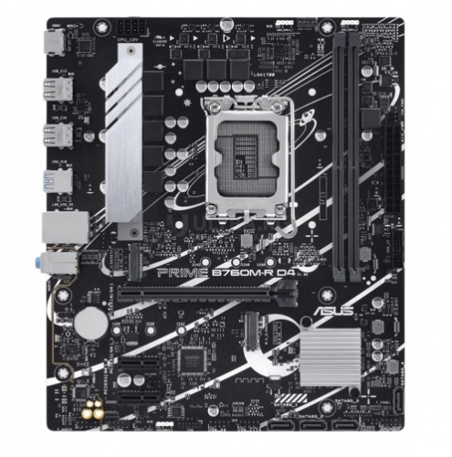 Матплата ASUS PRIME B760M-R D4, LGA1700, Intel B760, 2xDDR4 PC42600, 1xPCI-E 3.0x16, 2xPCI-E 3.0x1, Sound8Ch, GLAN, 4SATA+2M.2, RAID, mATX, 6USB3.2+5USB2.0, HDMI