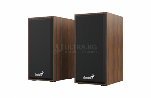 Звуковая система Genius SP-HF180 /2.0 Wood, 6W (3W x 2), USB-питание, 160Hz-18KHz, 1,2 м, 3,5мм 31730029400